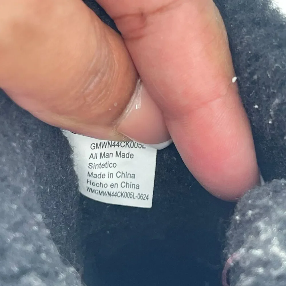Wonder Nation Girls Black Pink Winter Boots Water Resistant Sherpa Lined Size 12